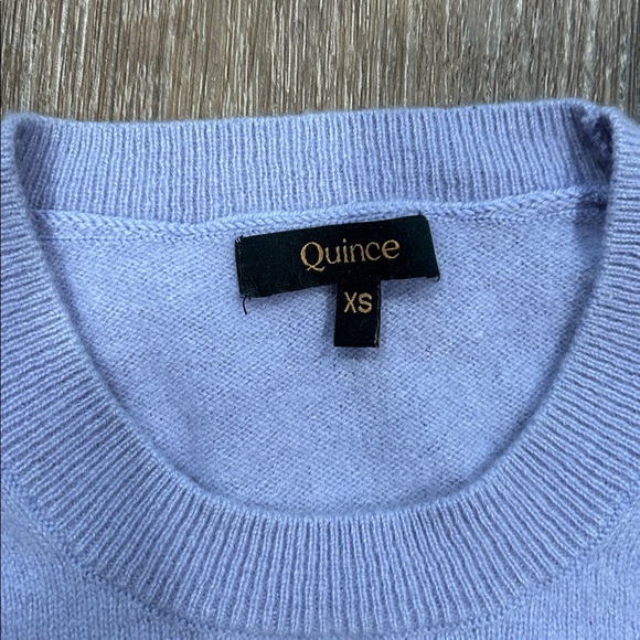 Quince Soft Lilac cashmere Crewneck Sweater XS - Picture 2 of 3